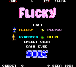 Flicky_Arcade_Title